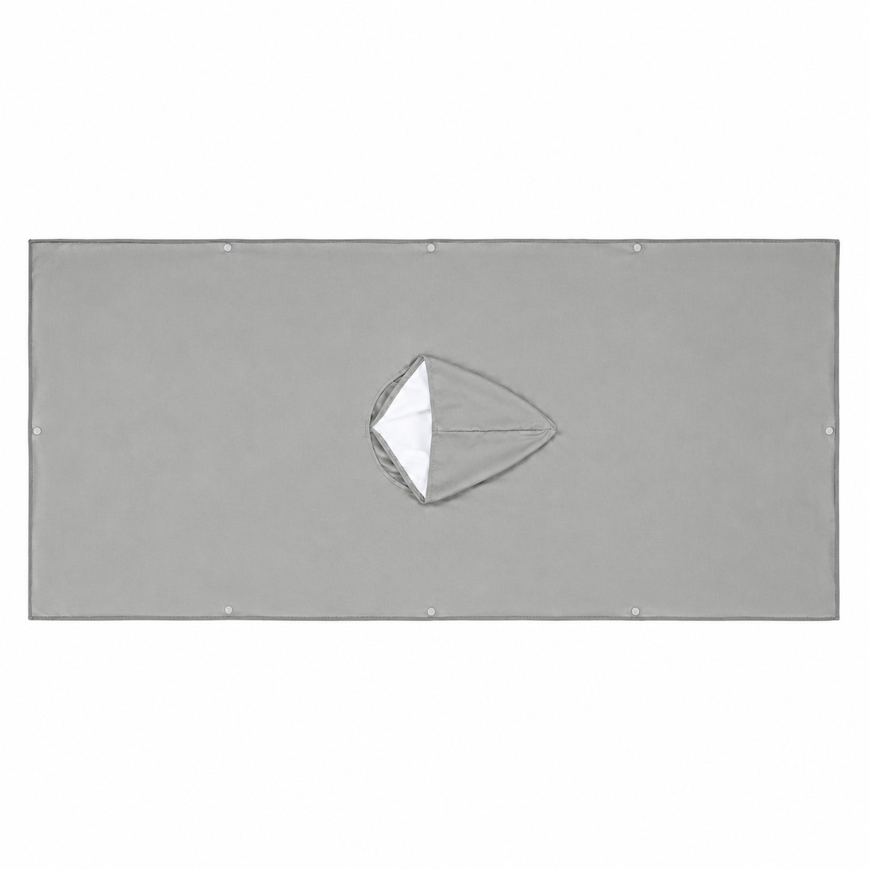 Kids 400GSM Hooded Poncho Towel — Nickel Silver