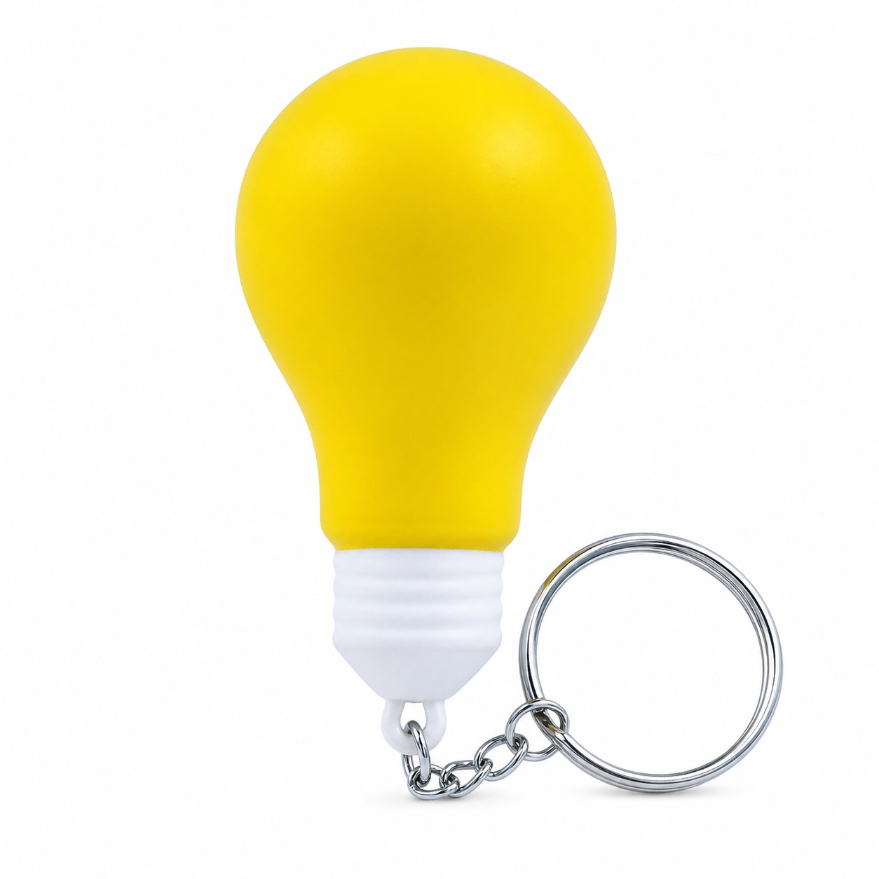Foam Light Bulb Stress Reliever Keychain — view 2