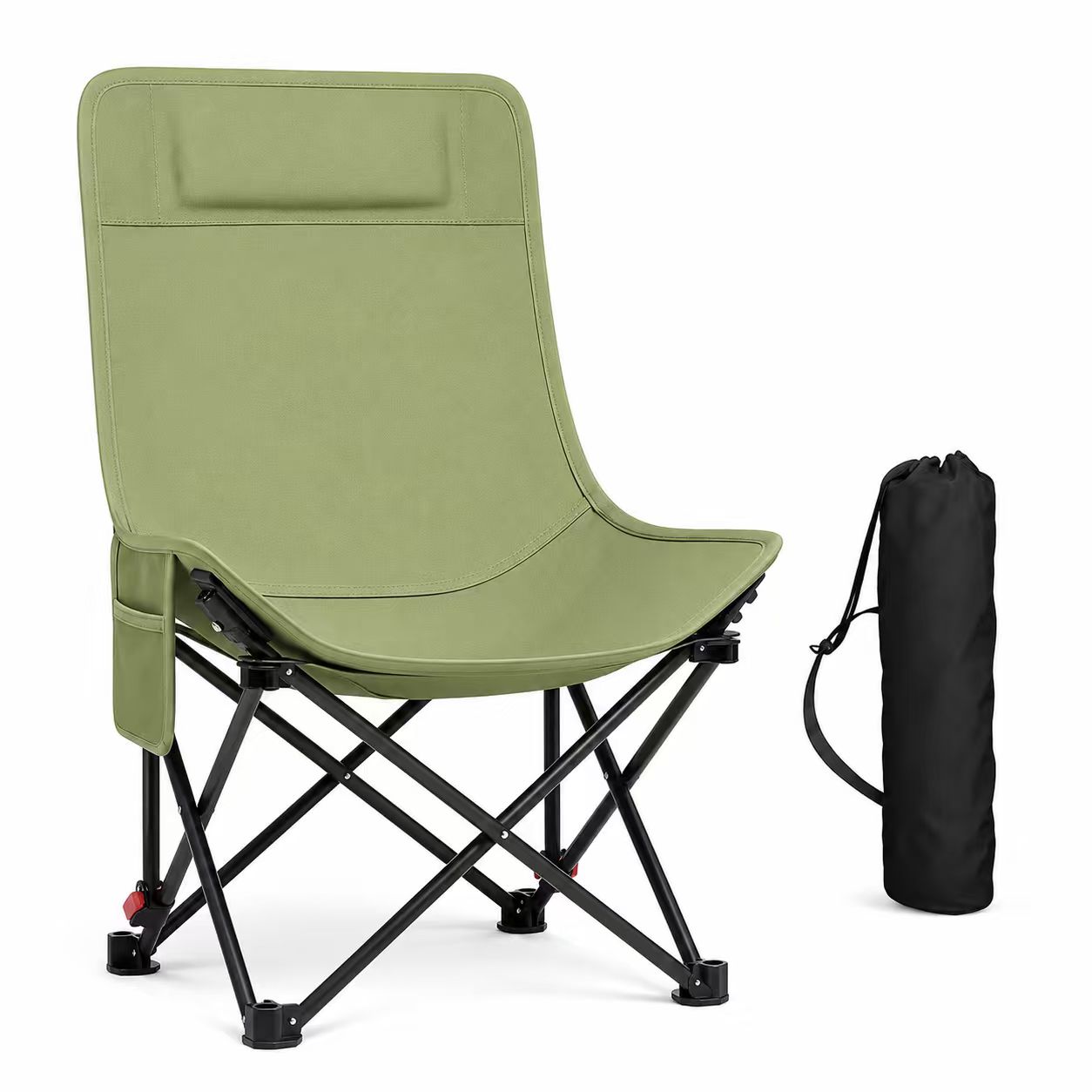 Ergonomic High Back Foldable Camp Chair — view 2