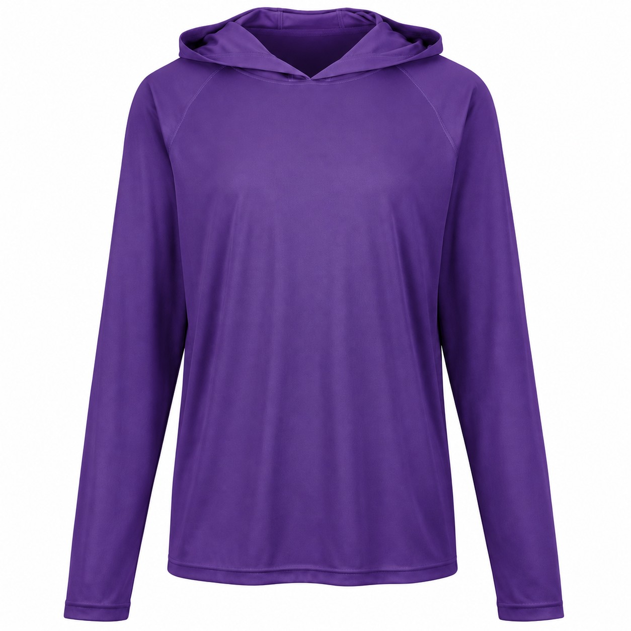 Hooded Polyester Sun Shirt — Purple