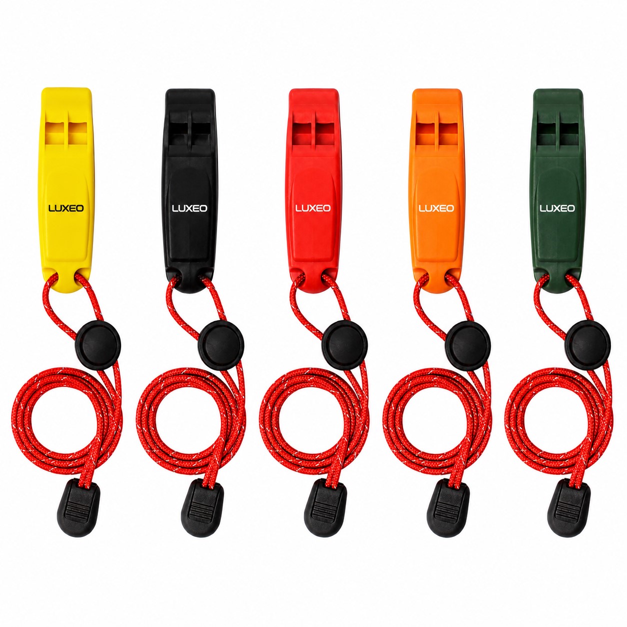 Pealess ABS Emergency Whistle With Adjustable Lanyard