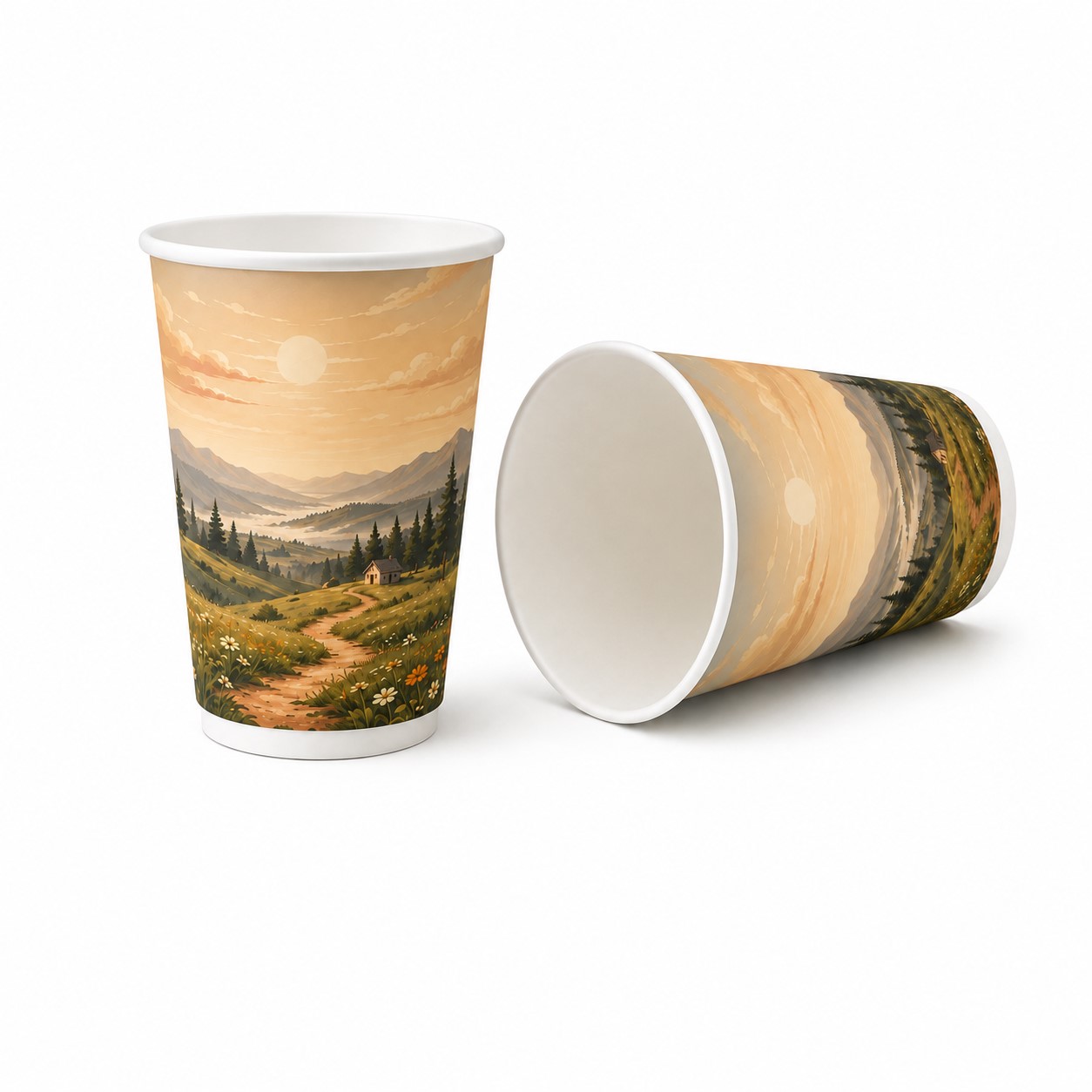 16 Oz Recycled Double Wall Paper Cup