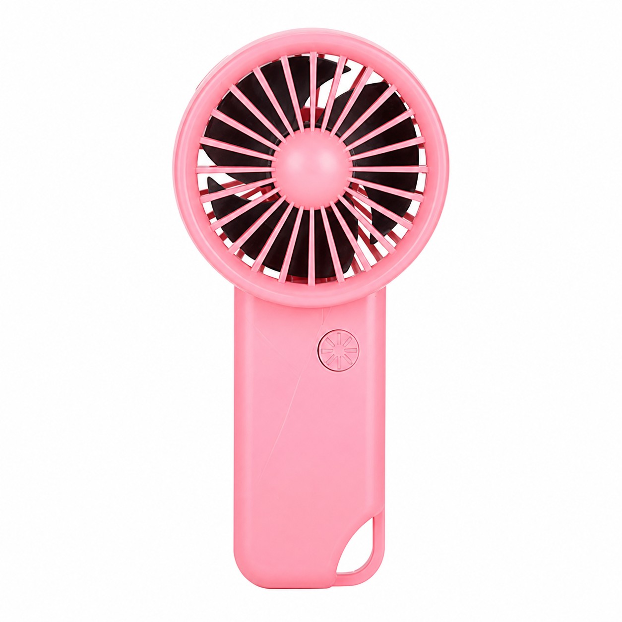 Slim Rechargeable Handheld Fan With Carabiner — view 2