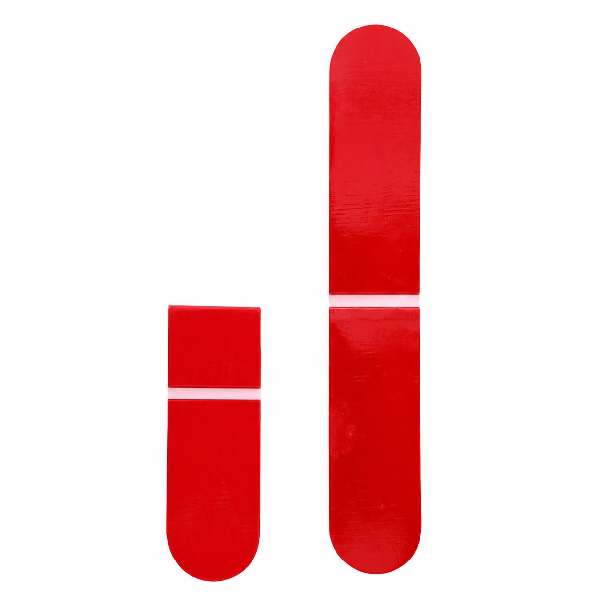 Magnetic Fold Over Bookmark — Red