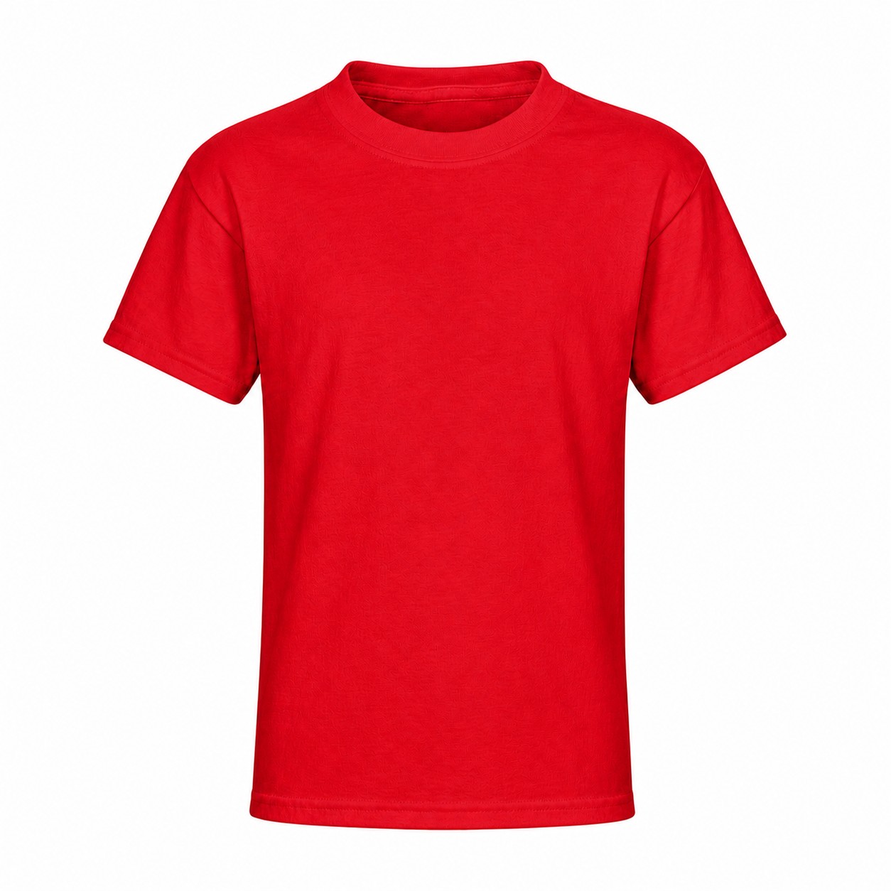 Youth Cotton Crewneck T-Shirt — Red