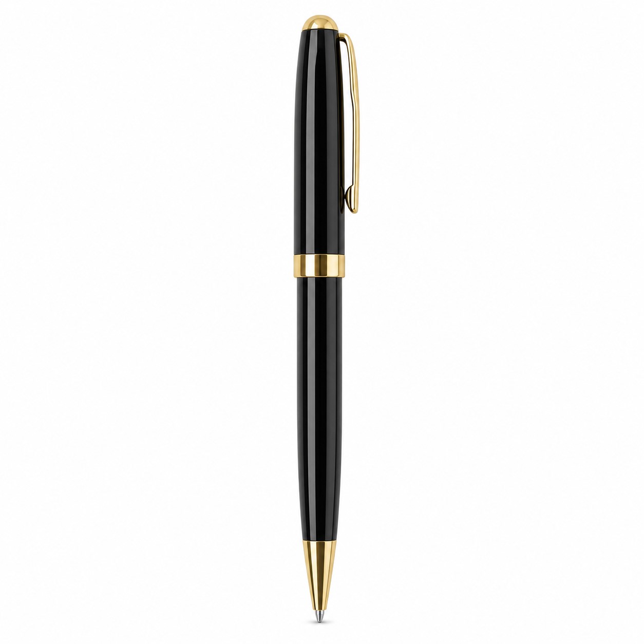 Metal Twist Ballpoint Pen With Pocket Clip — view 2