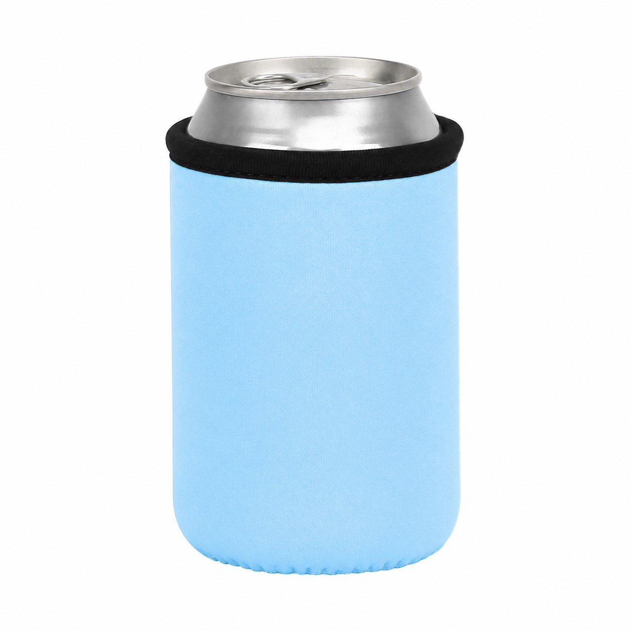 Neoprene Can Cooler Sleeve — Light Blue