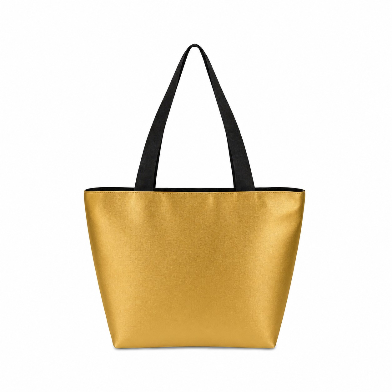 Polyester Everyday Carry Bag With Zipper — Gold