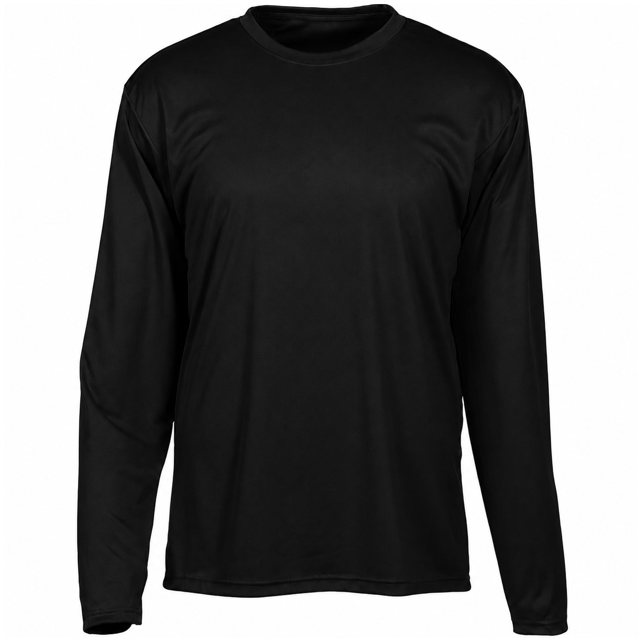 Recycled Polyester Cooling Tee — Black