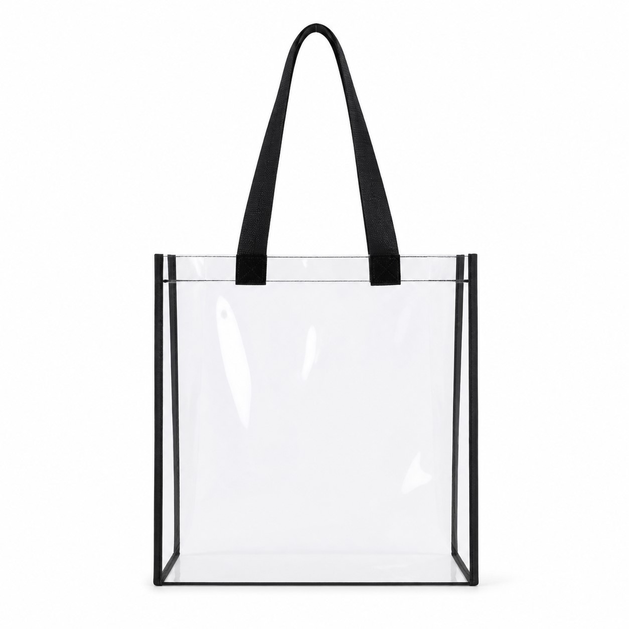 Clear Waterproof PVC Stadium Tote — view 2