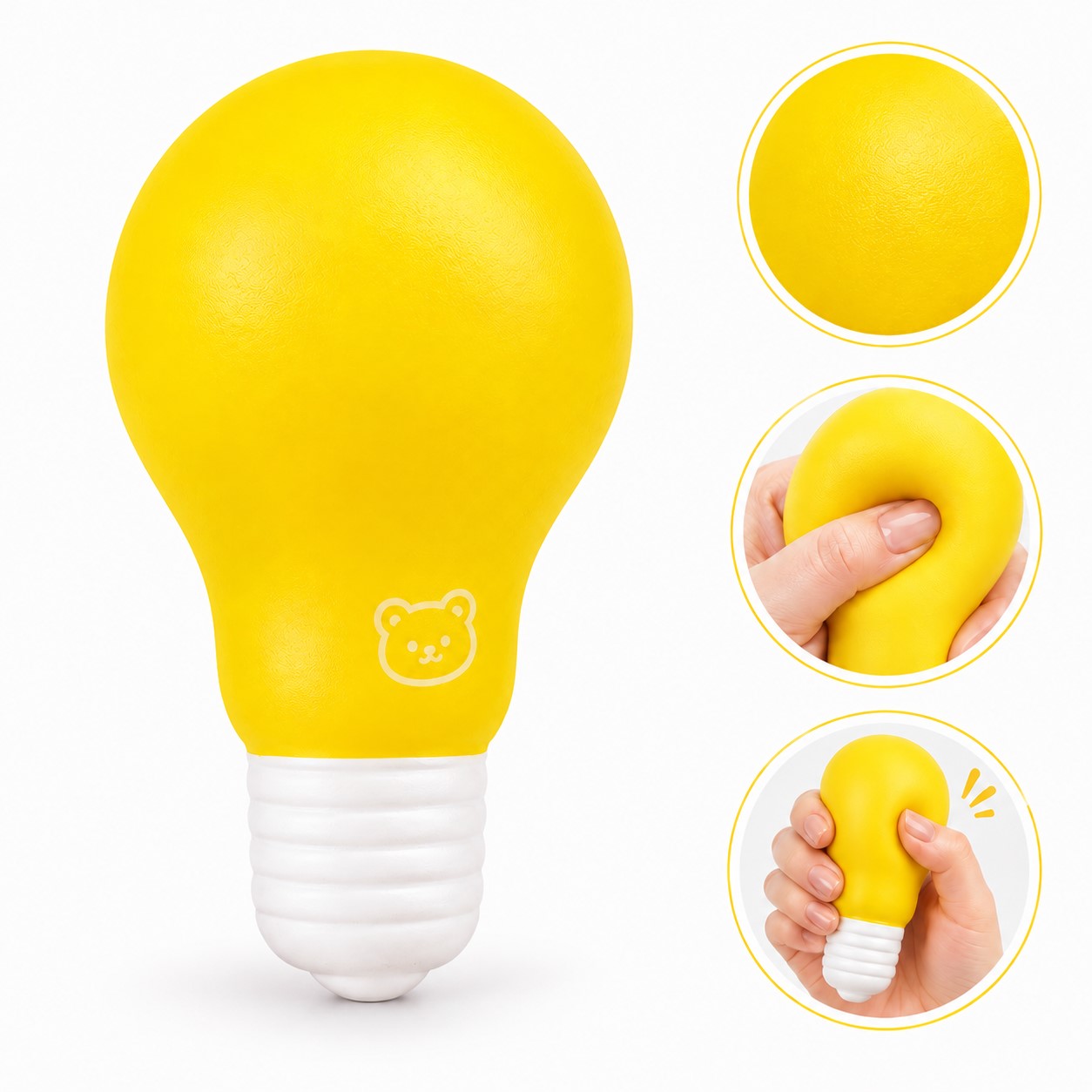 Light Bulb Shaped PU Stress Reliever