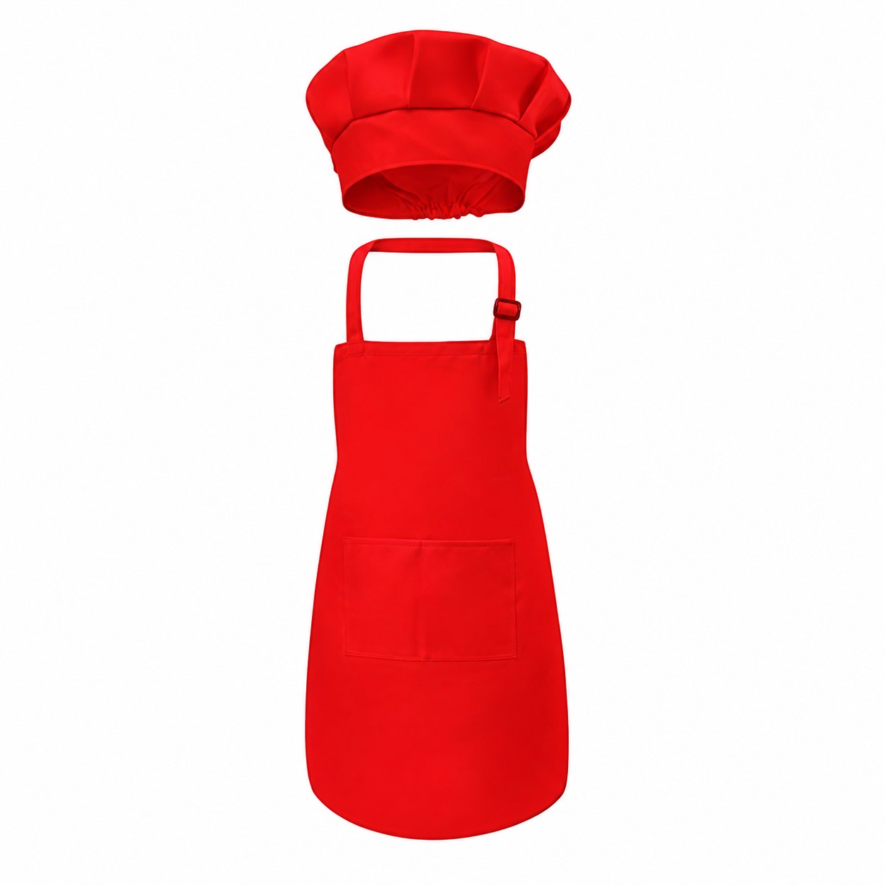 Polyester Student Apron And Chef Hat Set — view 2