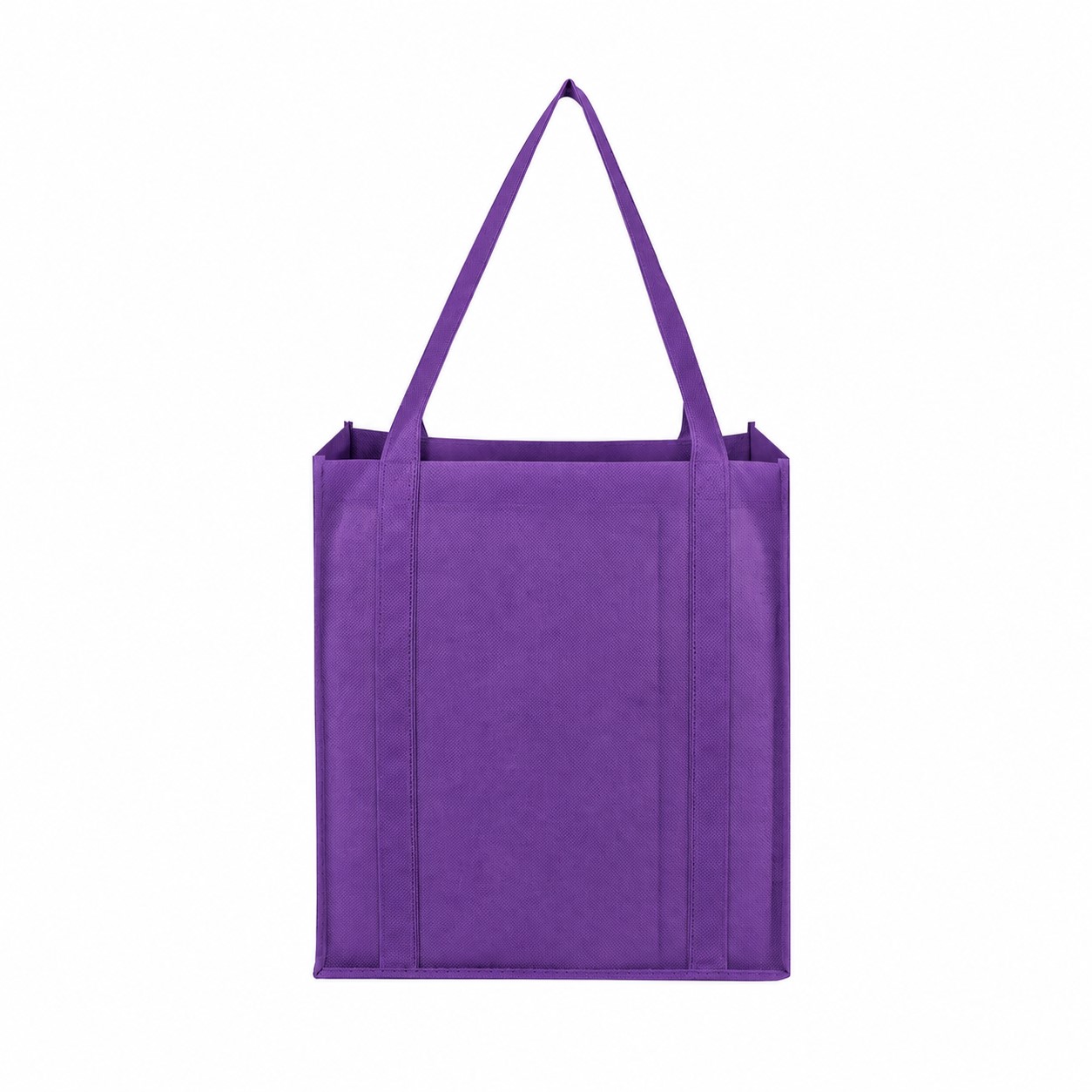 Grocery Reinforced Handles Tote Bag — Purple