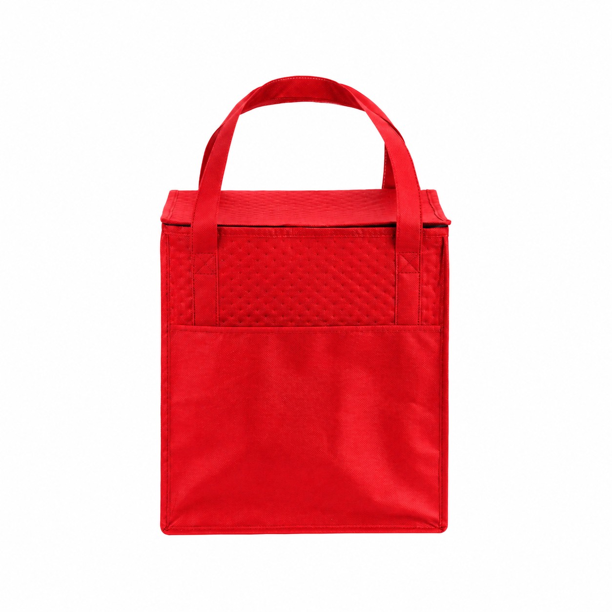 Insulated Non-Woven Shopping Tote — Red