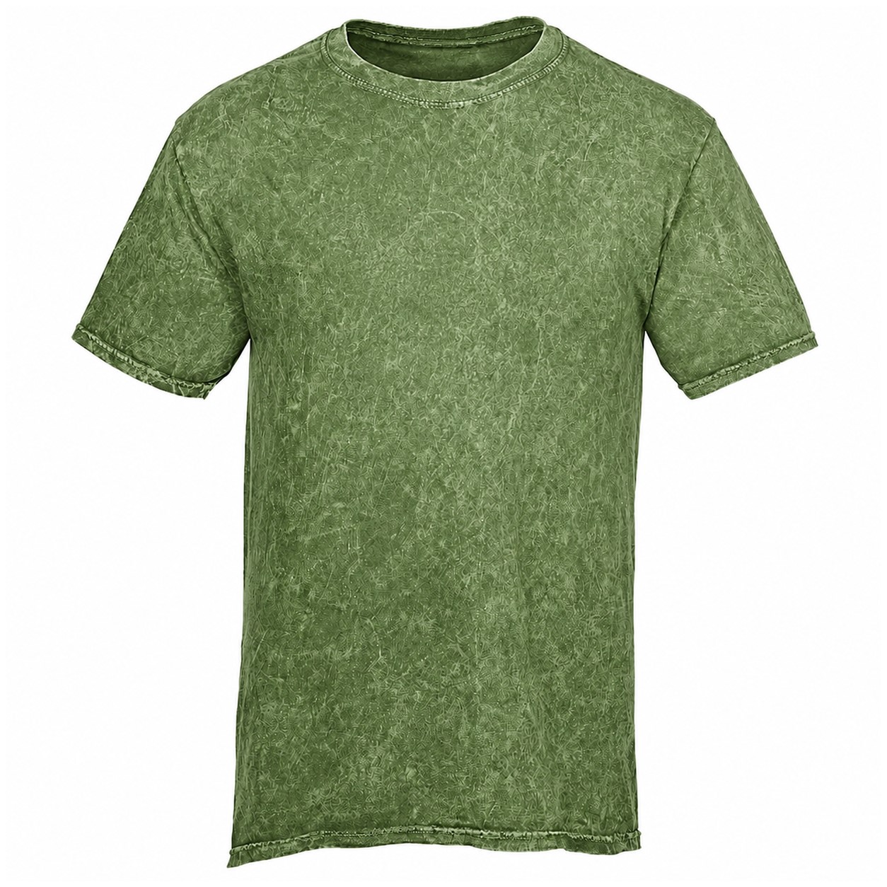 Vintage Wash Cotton Tie Dye Shirt — Green