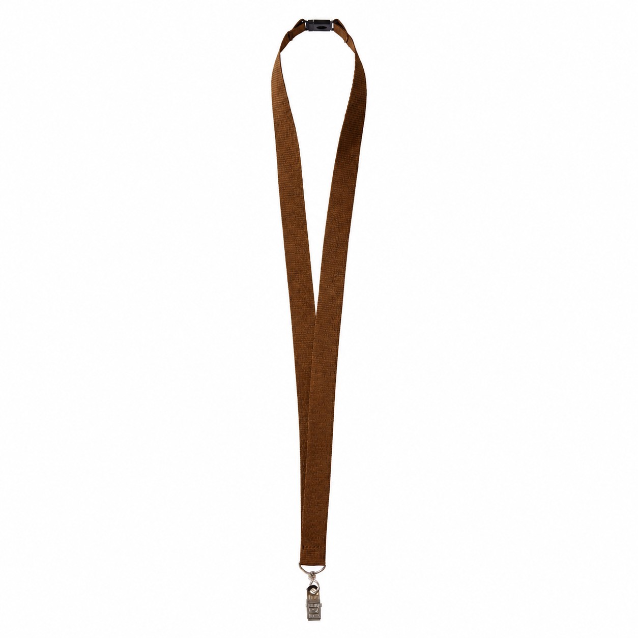 Three Quarter Inch Polyester Breakaway Lanyard — Brown