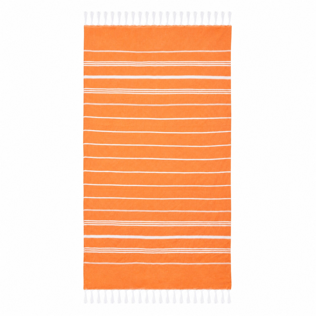 Cotton Turkish Beach Towel — Orange