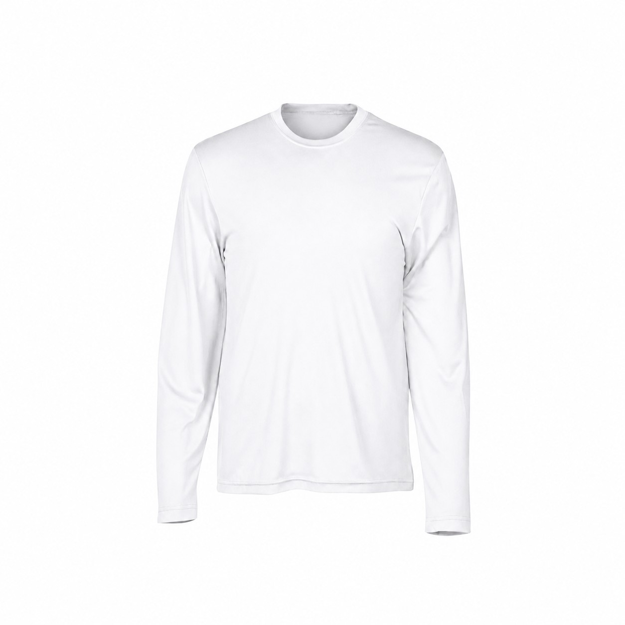 Moisture Wicking Long Sleeve Shirt — White
