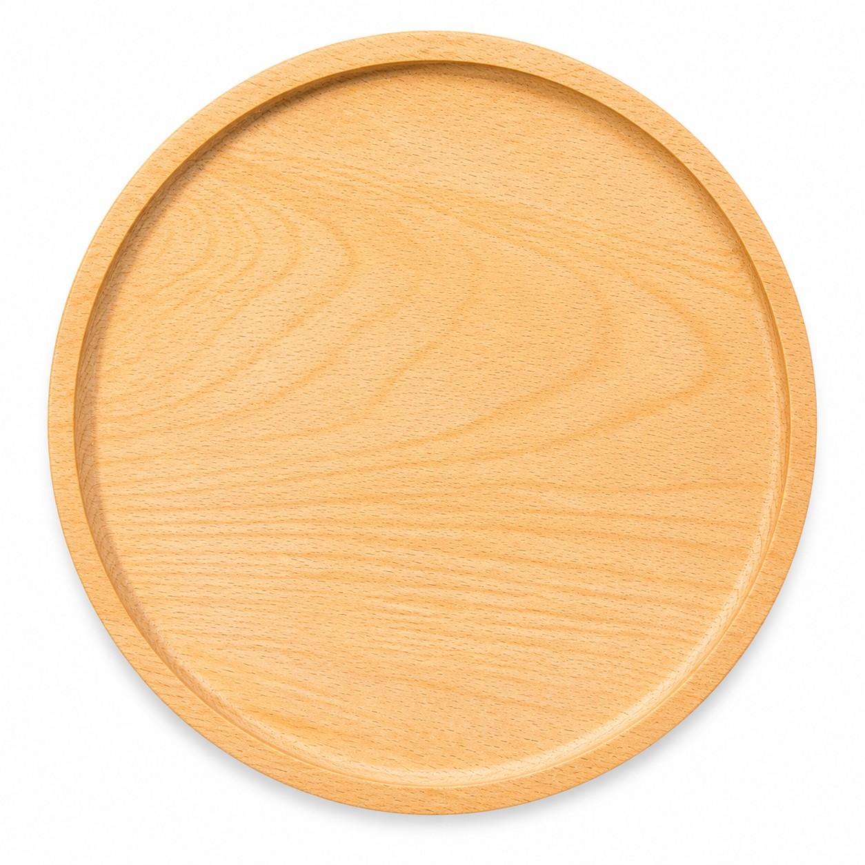 Square Varnished Wood Serving Tray — view 2