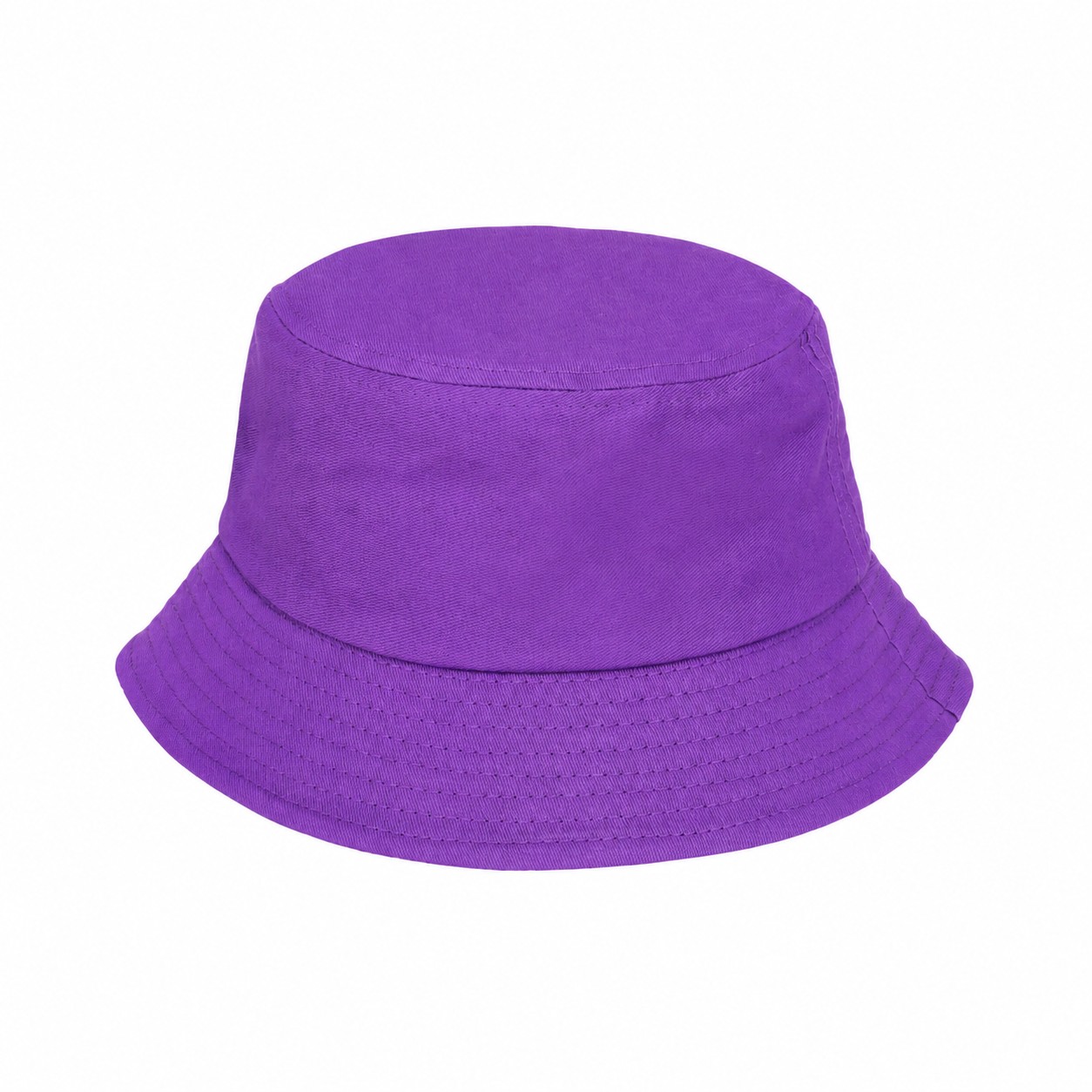Cotton Twill Bucket Hat — Purple