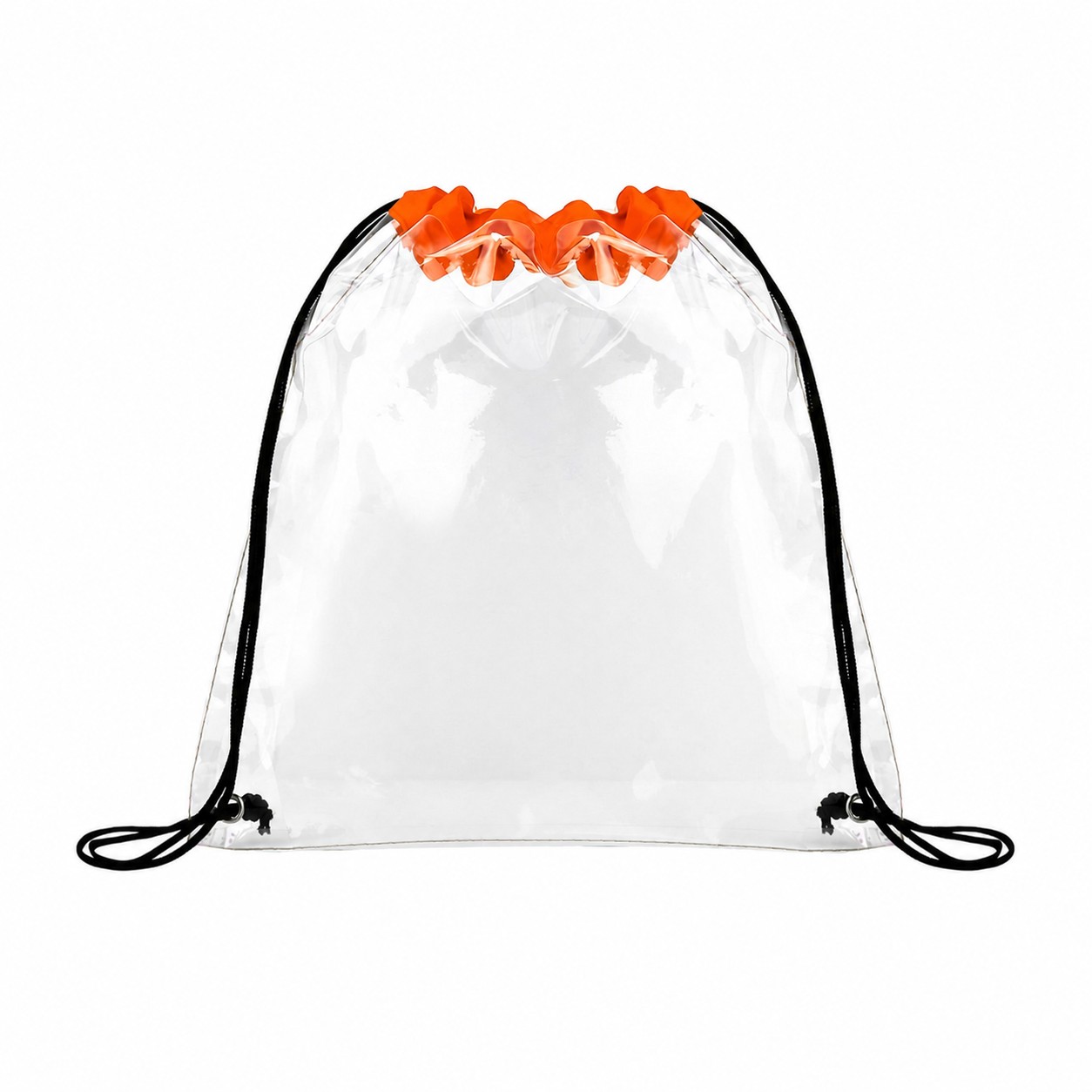 Metal Grommets Drawstring Bag — Orange