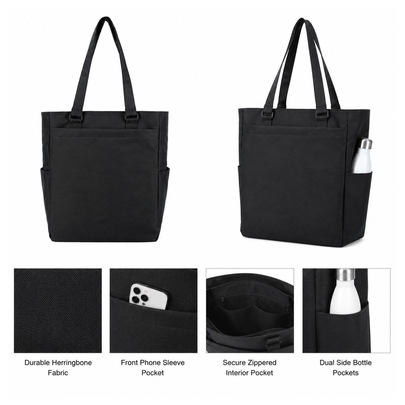 Herringbone Executive Work Tote