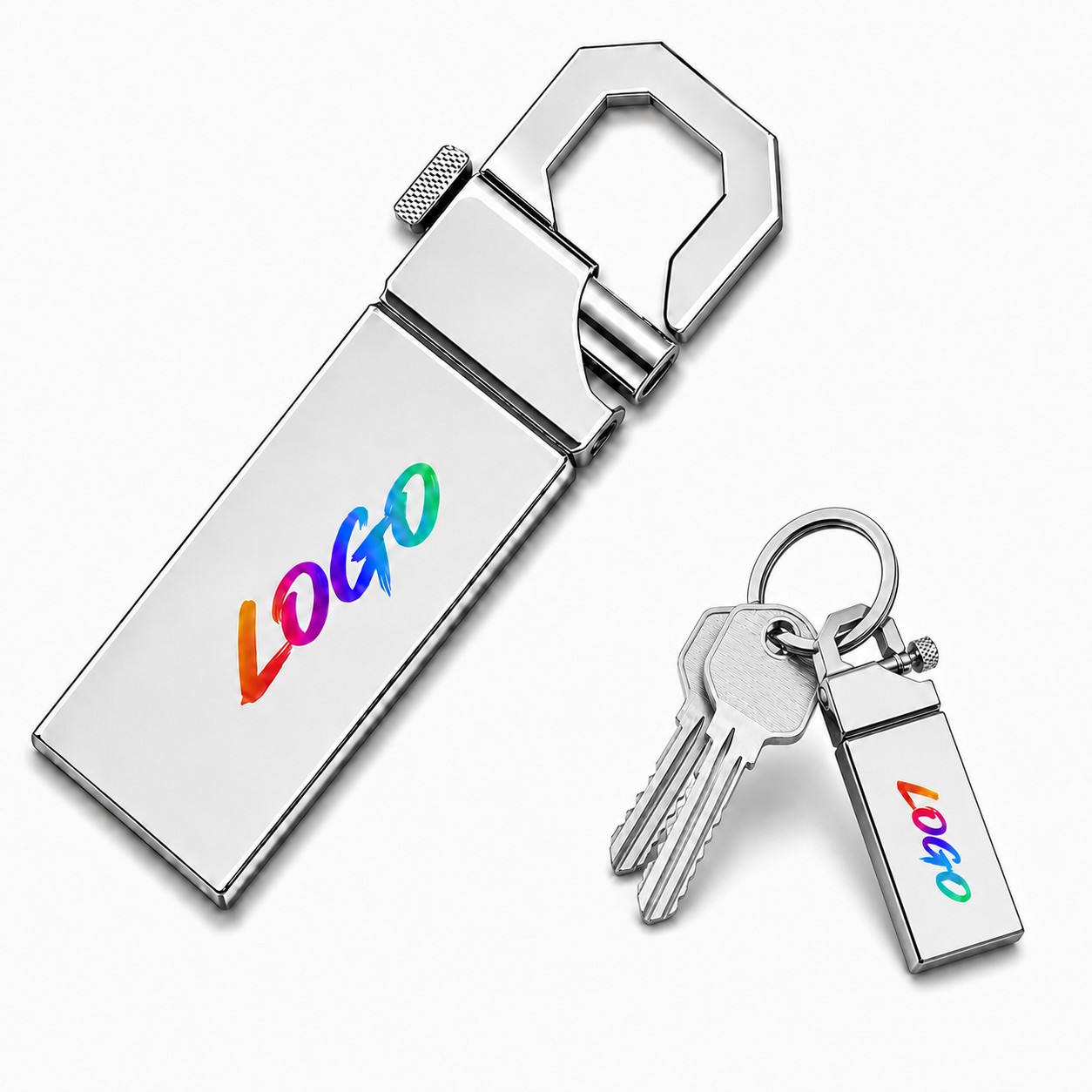 Metal Key Ring USB Flash Drive