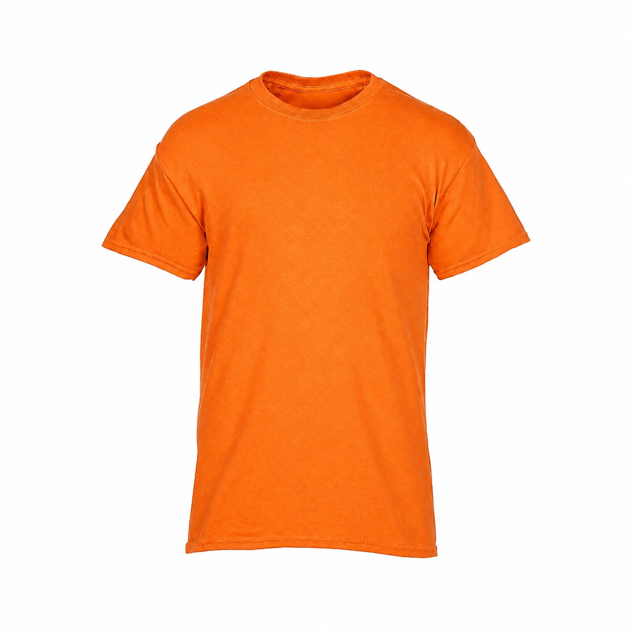 Heavy Cotton Crew Neck T-Shirt — Orange