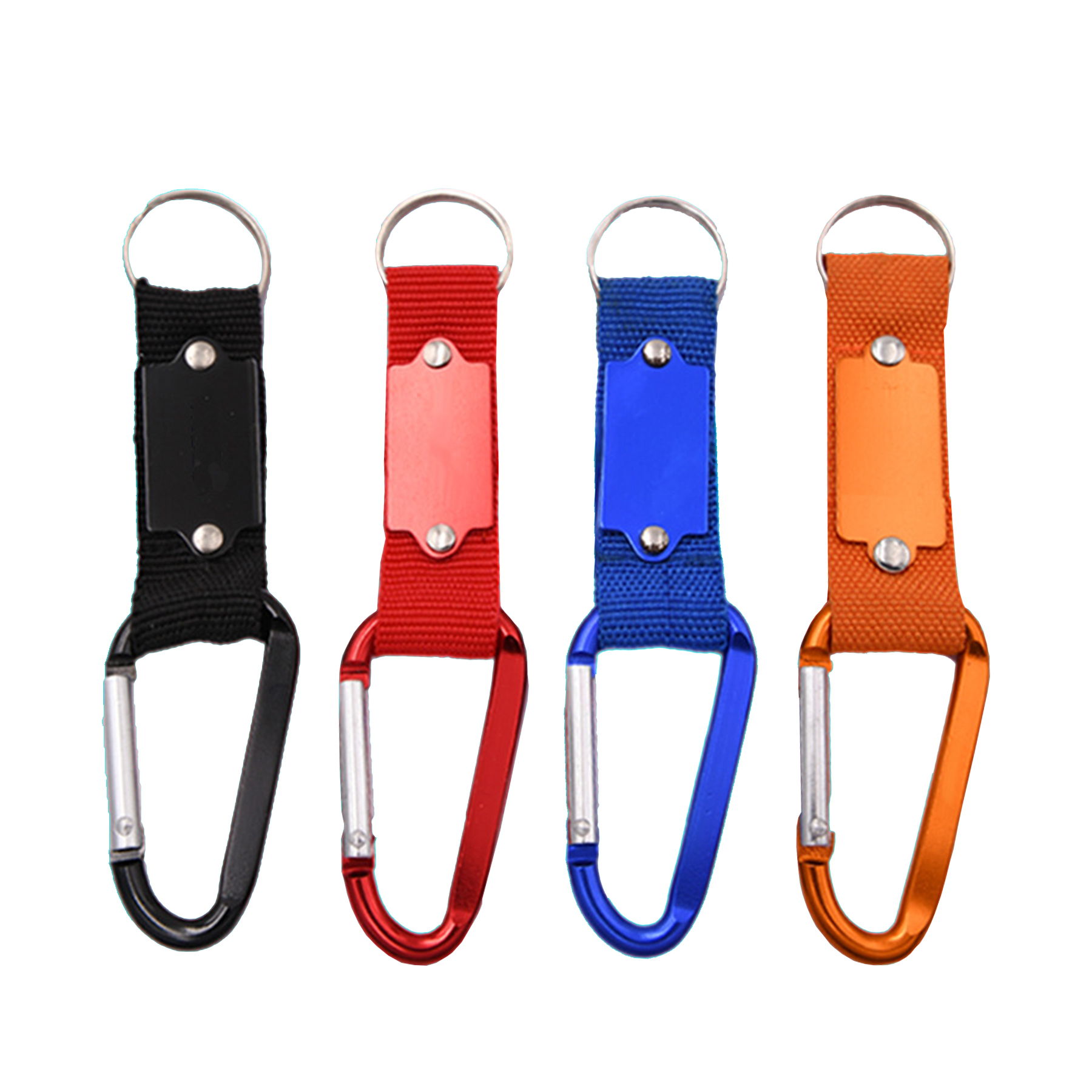 Aluminum Plate Carabiner Keychain — view 2