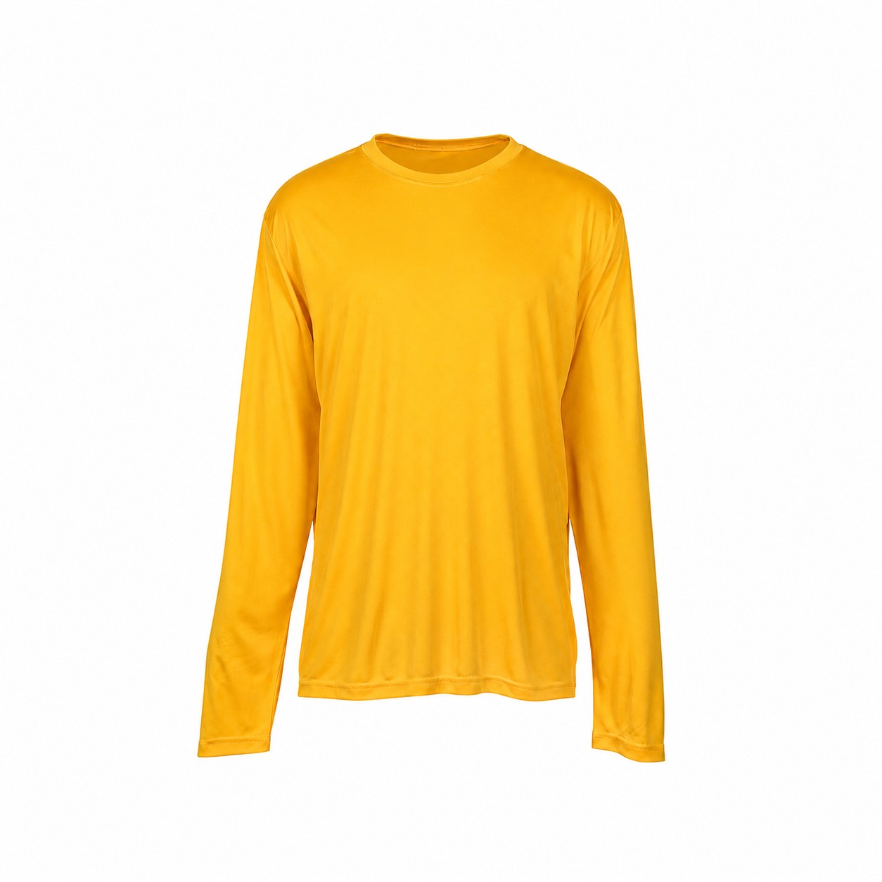 Performance Polyester Long Sleeve Tee — Gold
