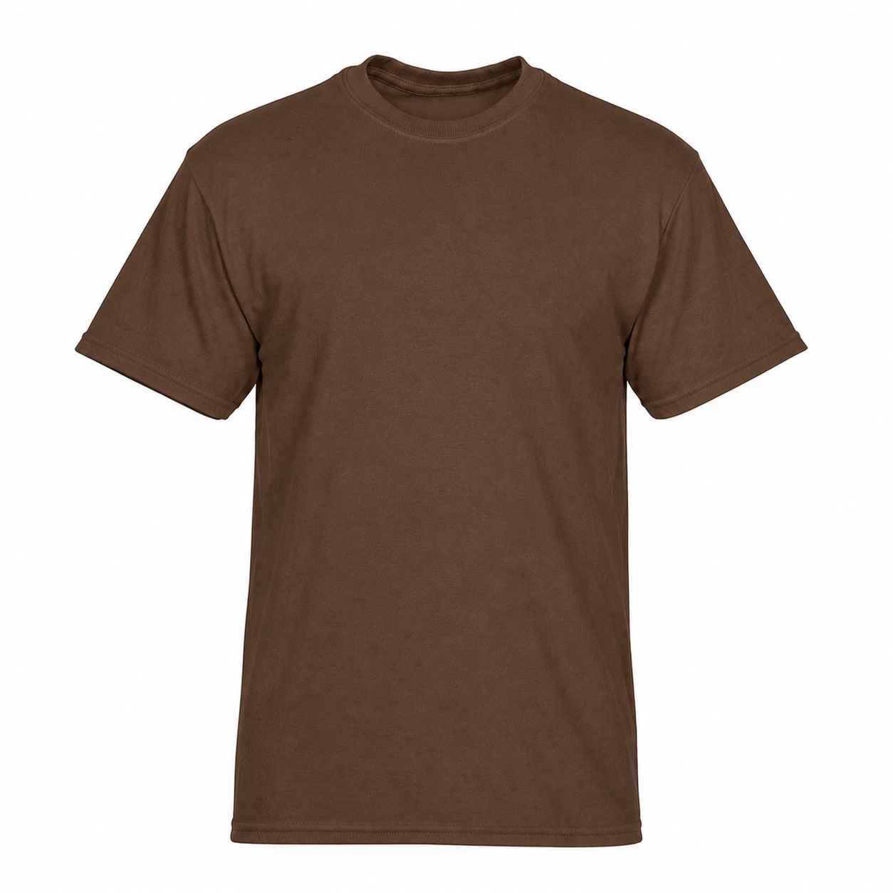 Durable Cotton Crewneck Event Tee — Brown