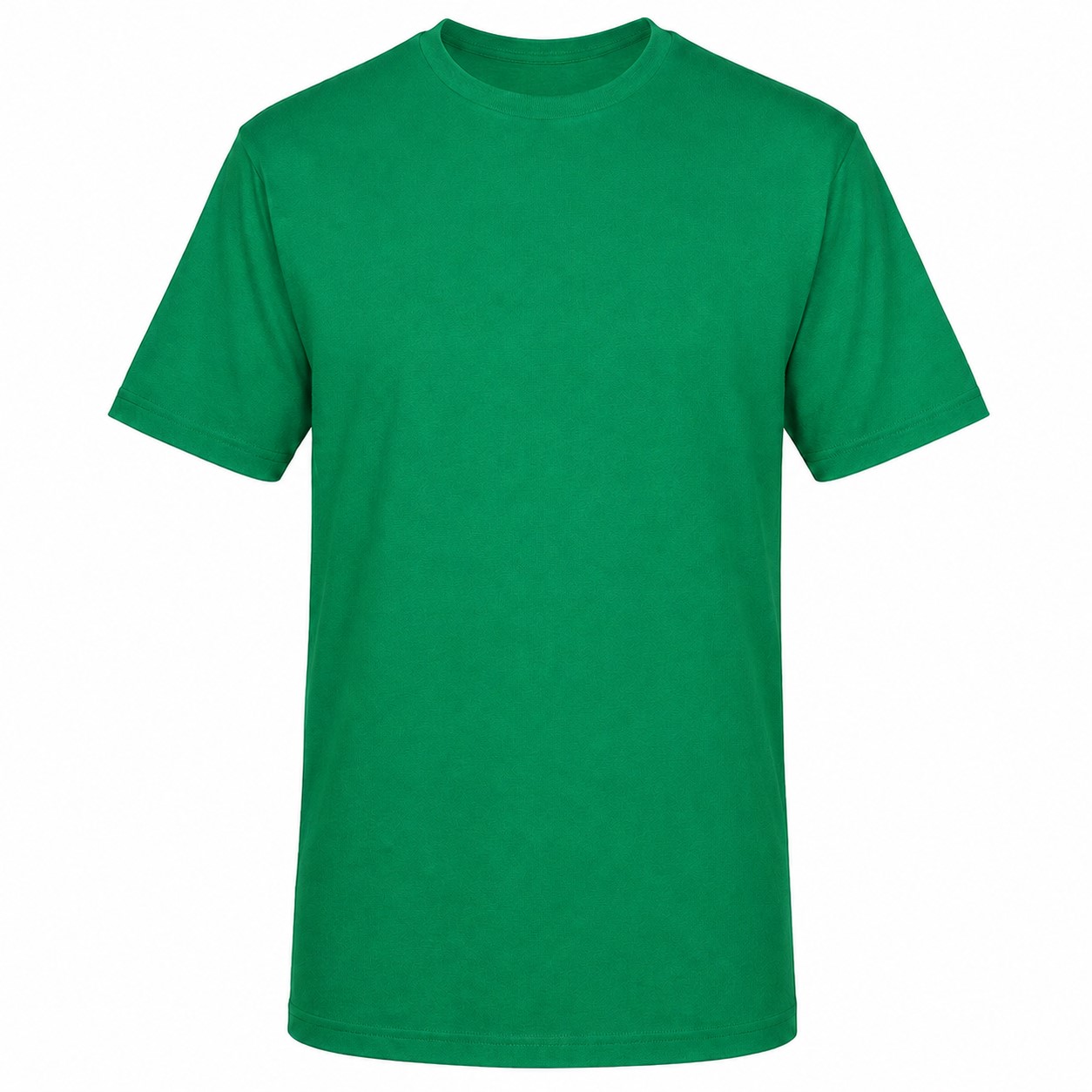 Five Star Pattern Cotton Polyester Tee — Green