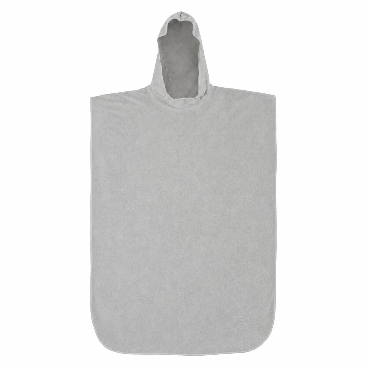 Adult Hooded Towel Poncho — Nickel Silver