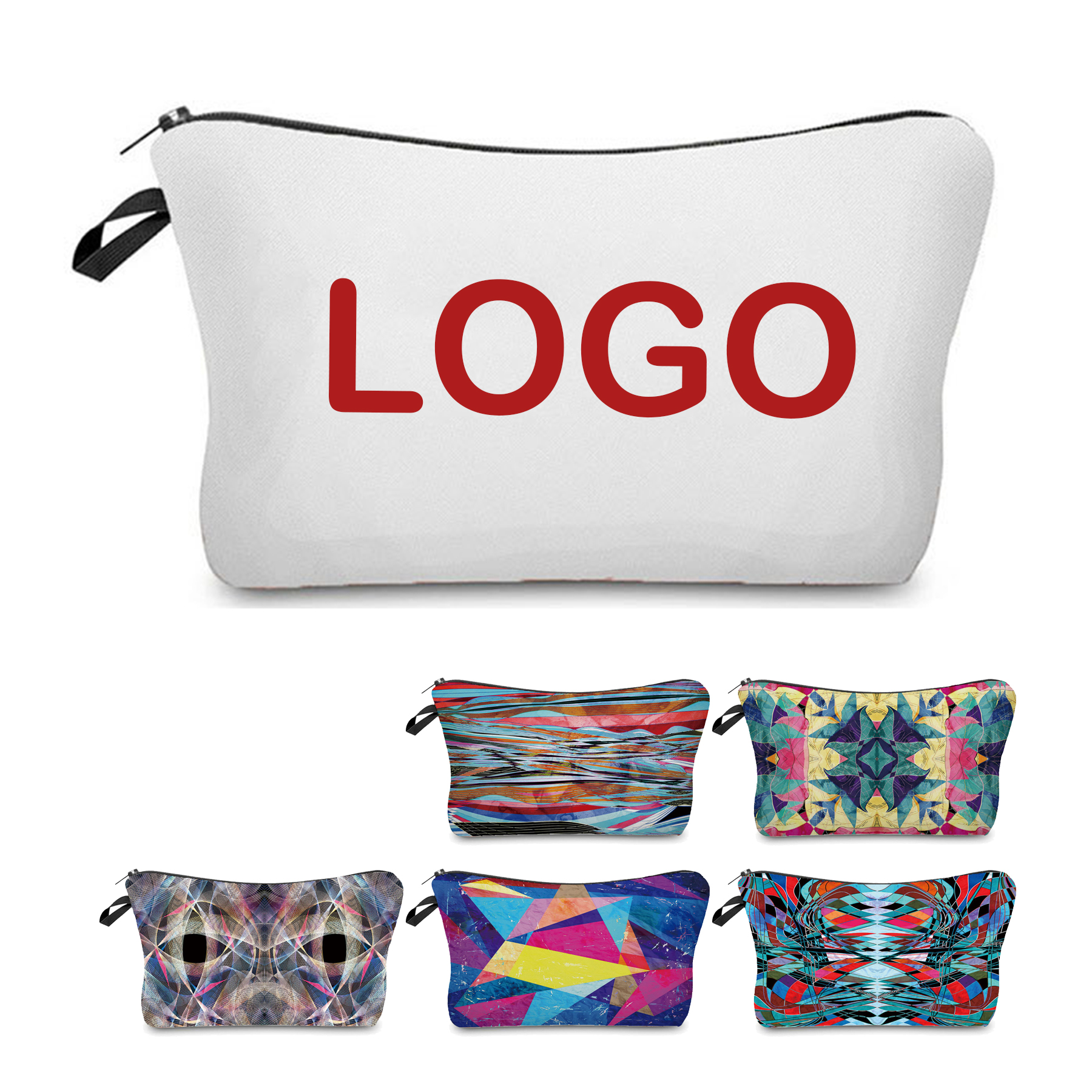 Polyester Cosmetic Travel Zipper Pouch