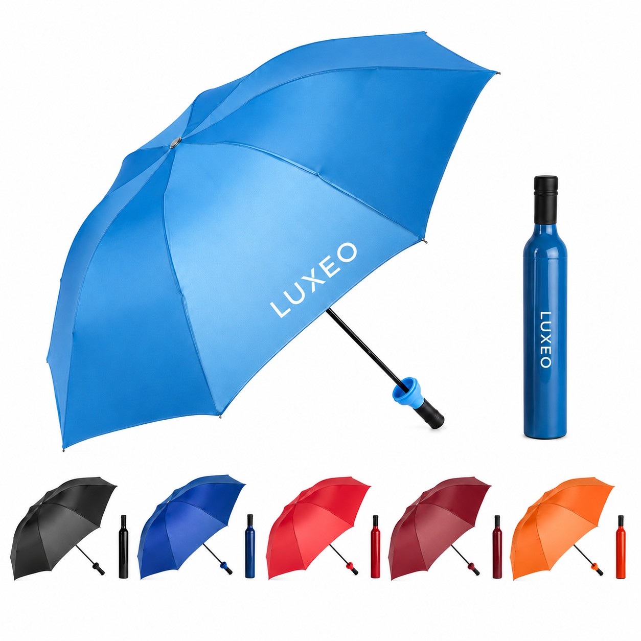 Folding Umbrella With Wine Bottle Case