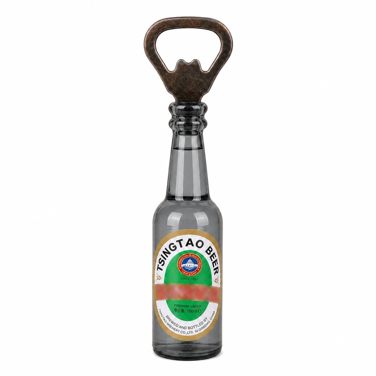 Magnetic Bottle Opener Fridge Accessory — Pewter Gray