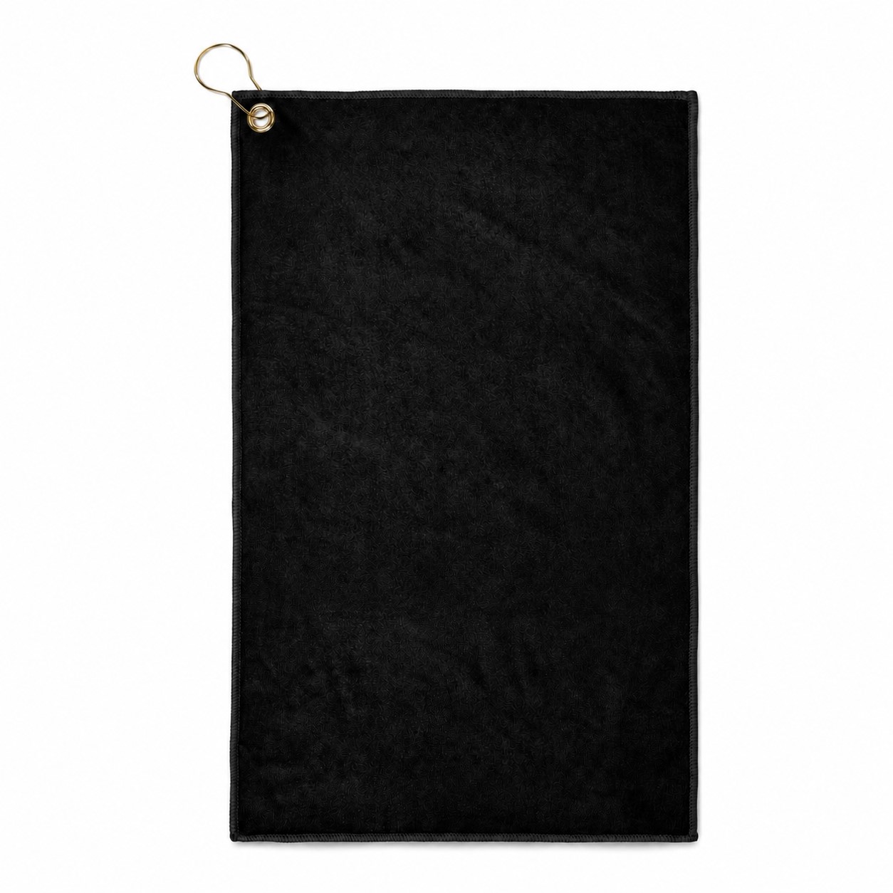 400GSM Microfiber Golf Towel — Black