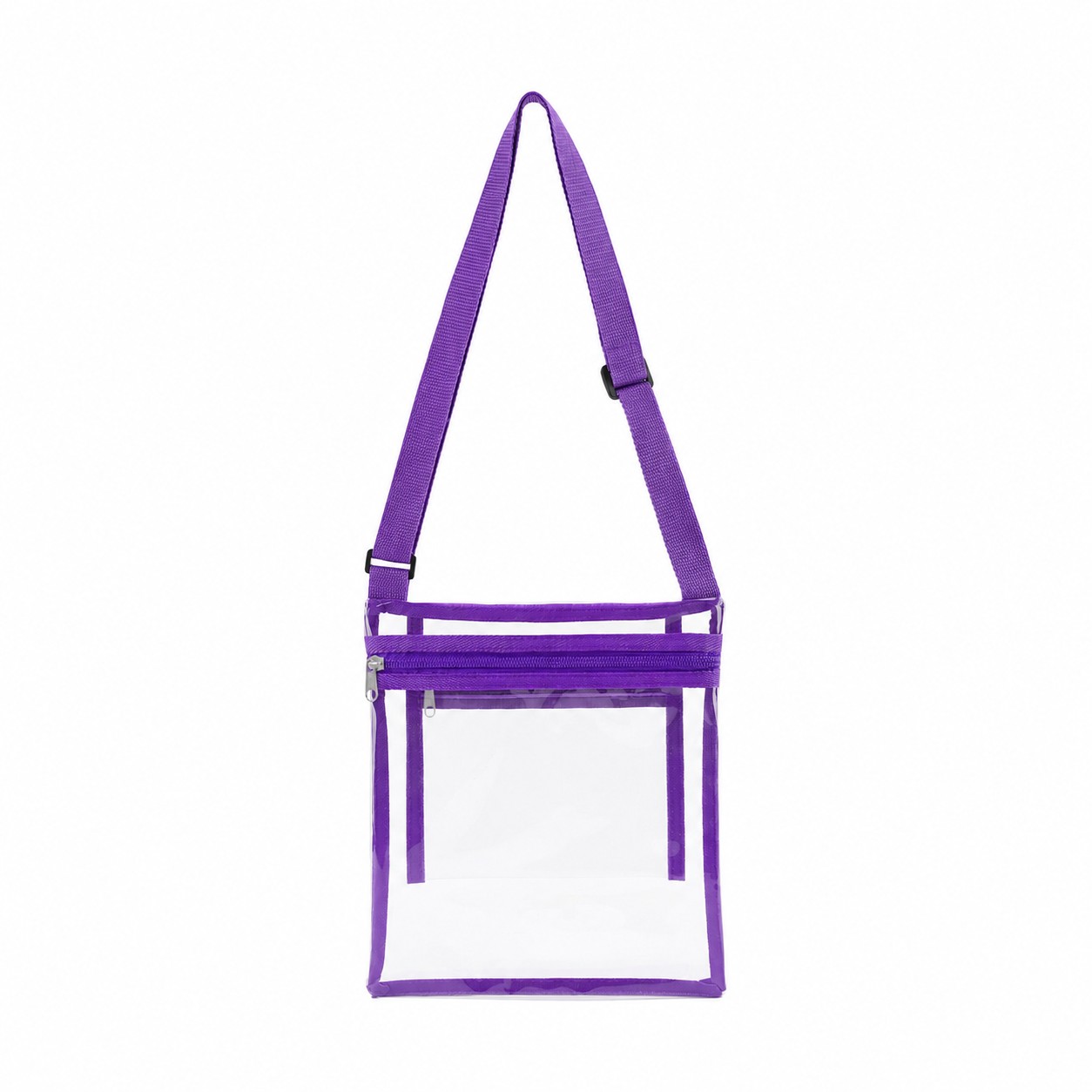 PVC Crossbody Sling Bag — Purple