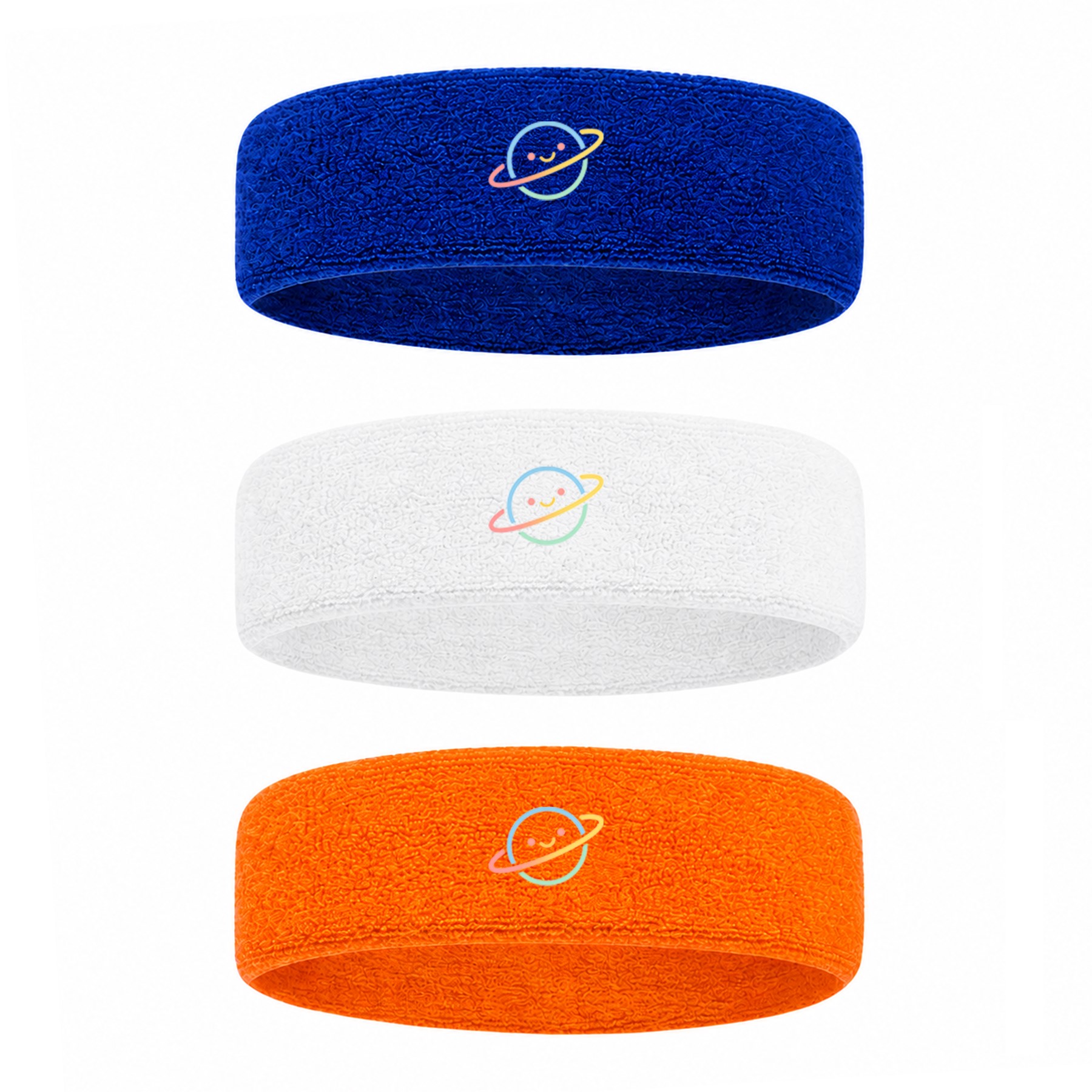 Wide Terry Cotton Blend Athletic Headband