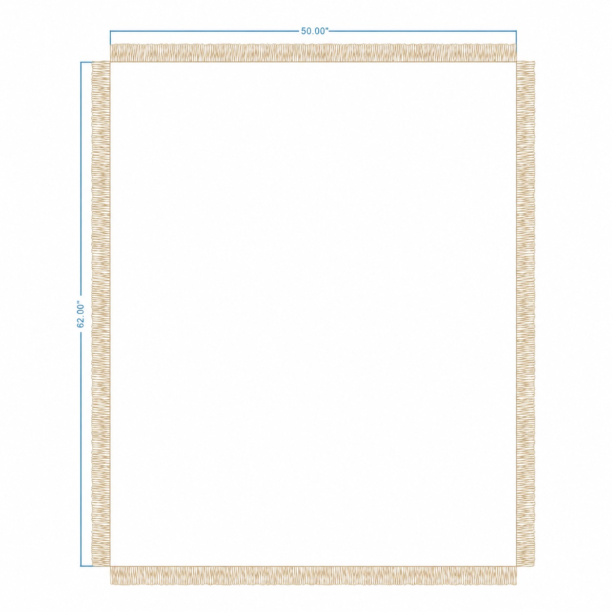 Jacquard Woven Throw Blanket — Beige
