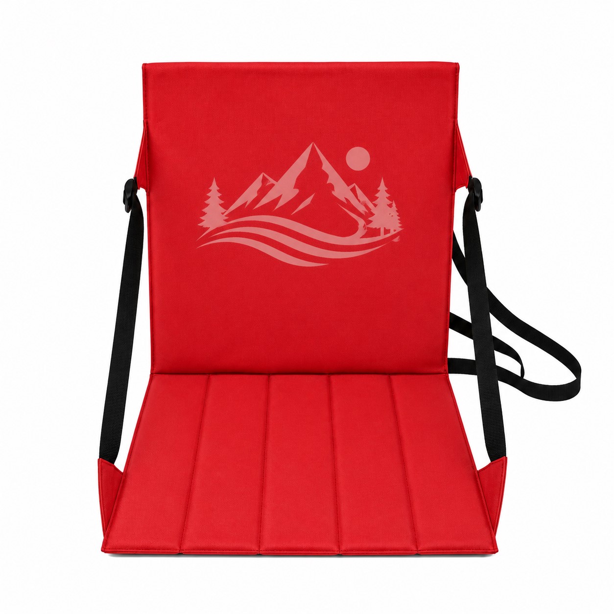 Foldable Polyester Stadium Seat Cushion With Backrest