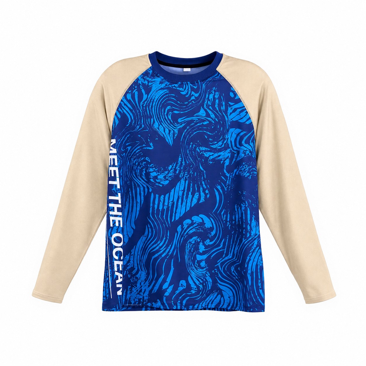 Unisex Long-Sleeve Fishing Shirt — Natural Beige