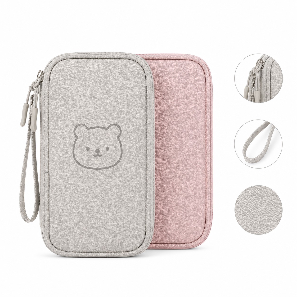 Double Layer Cotton Tech Organizer Pouch