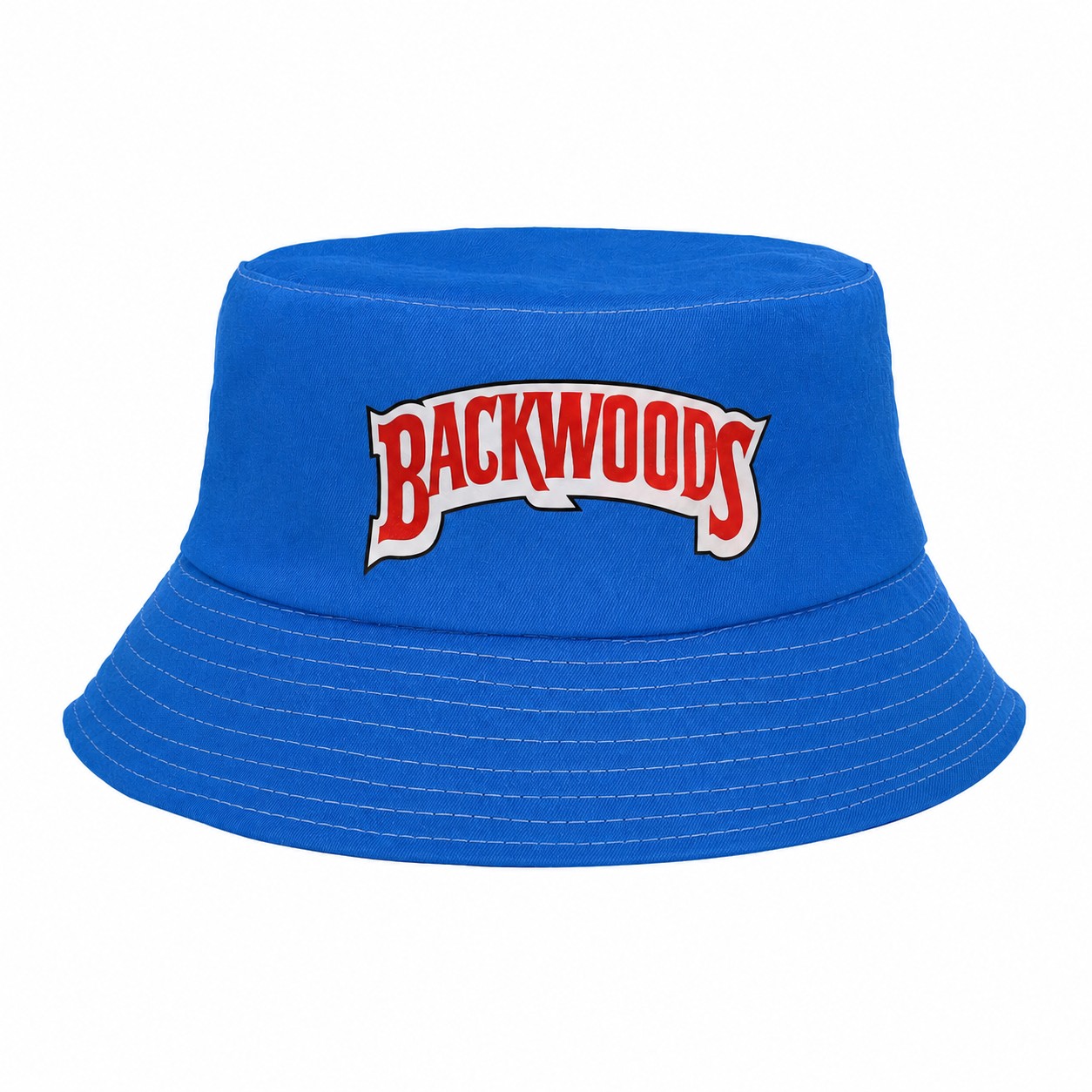 Foldable Polyester Bucket Hat — Blue