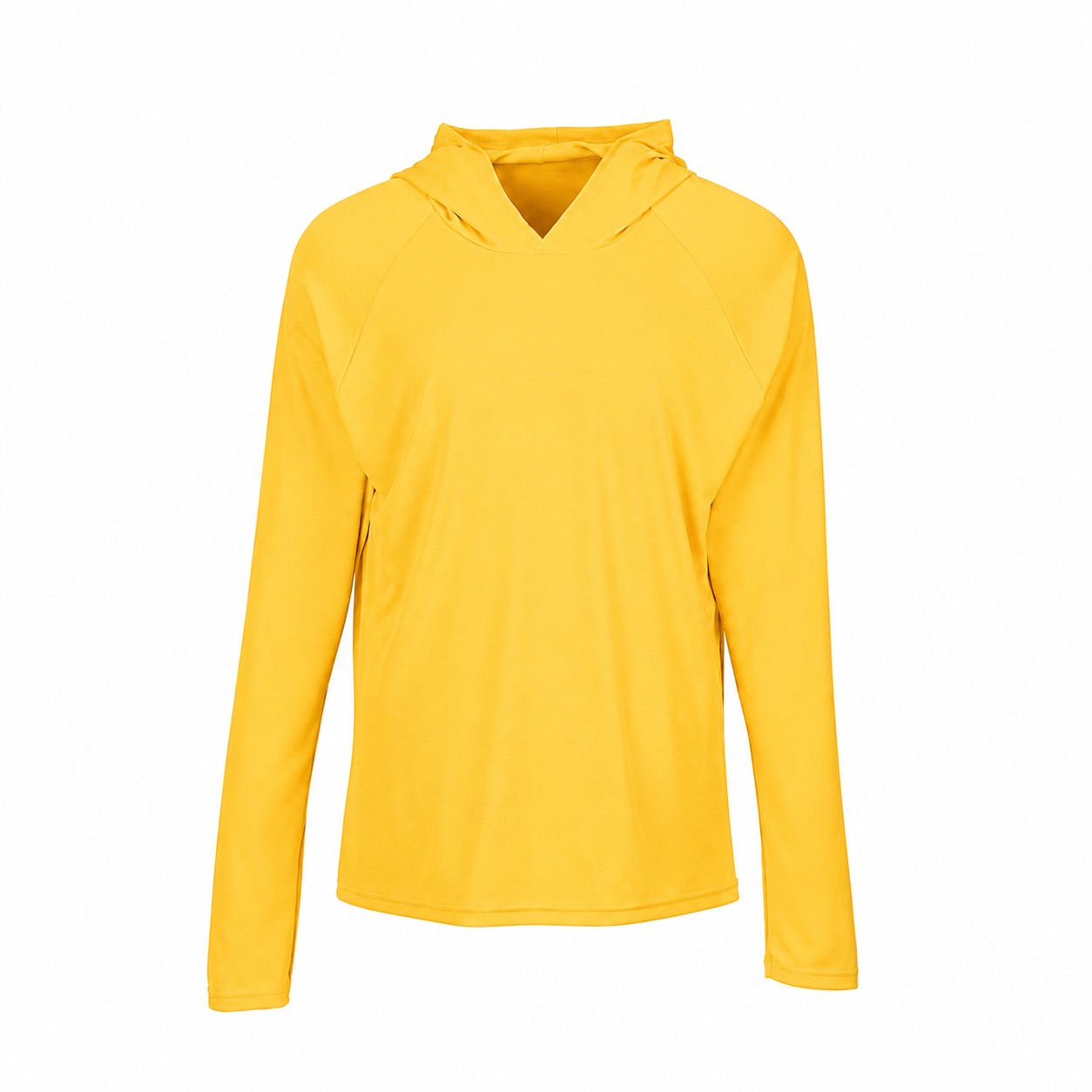 Performance Hooded Long Sleeve Shirt — Yellow