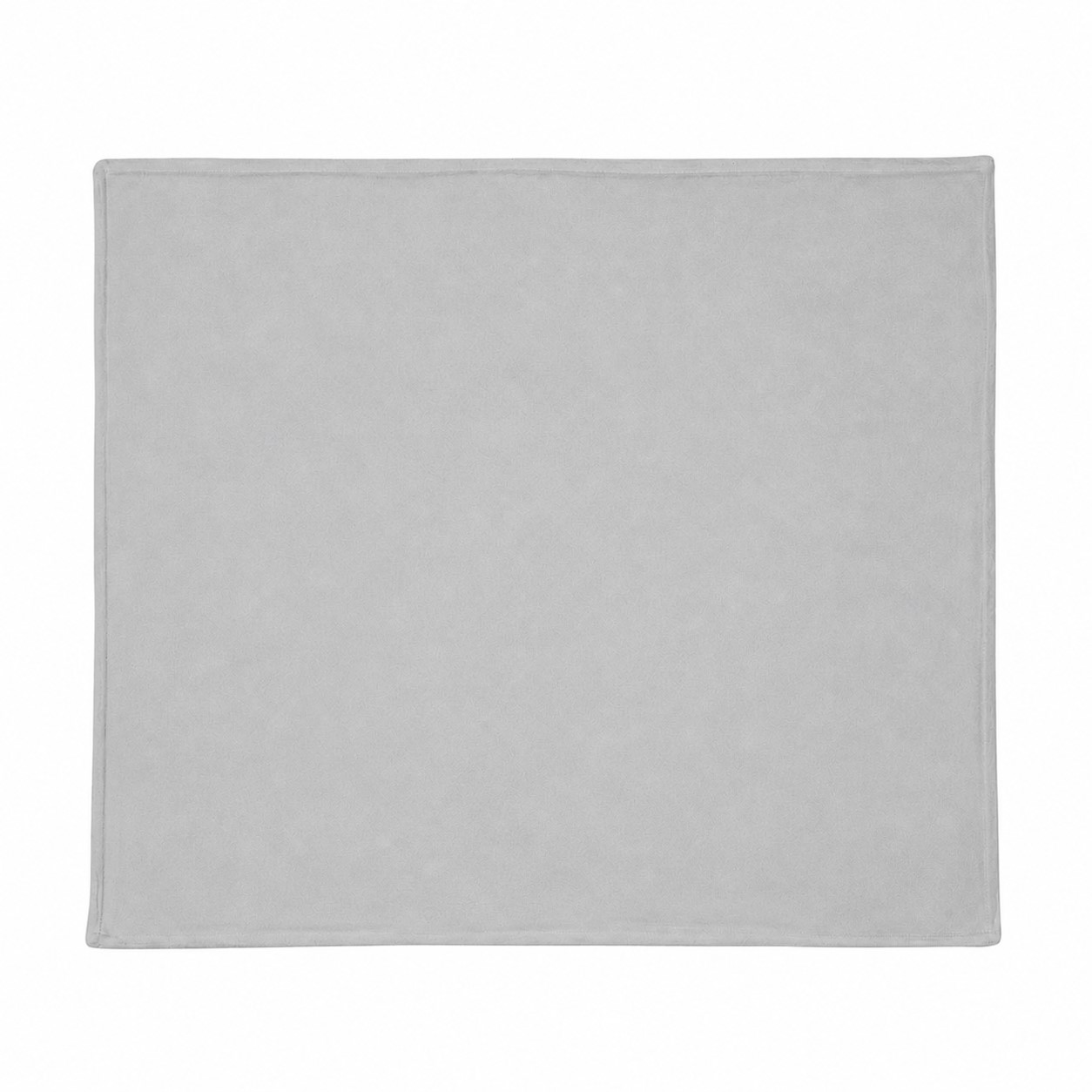 240GSM Flannel Throw Blanket — Nickel Silver