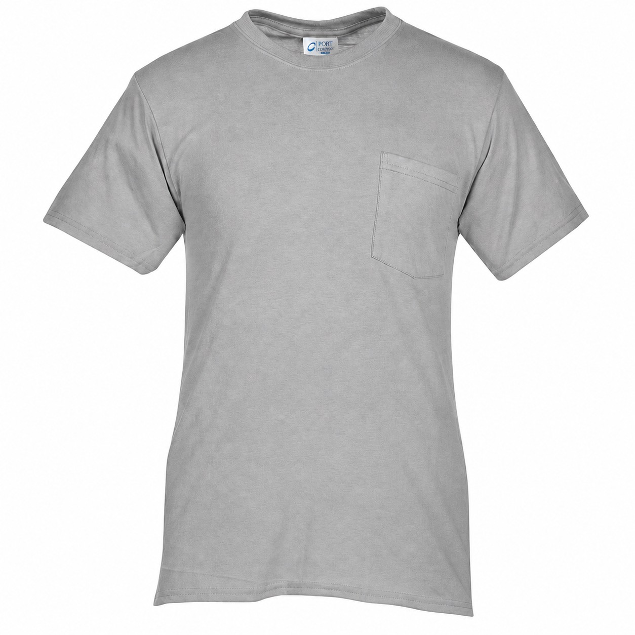Pocket Cotton Polyester Tee — Gray