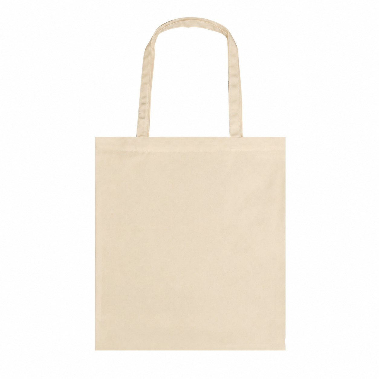 8 Oz Polyester Canvas Tote Bag — Natural Beige