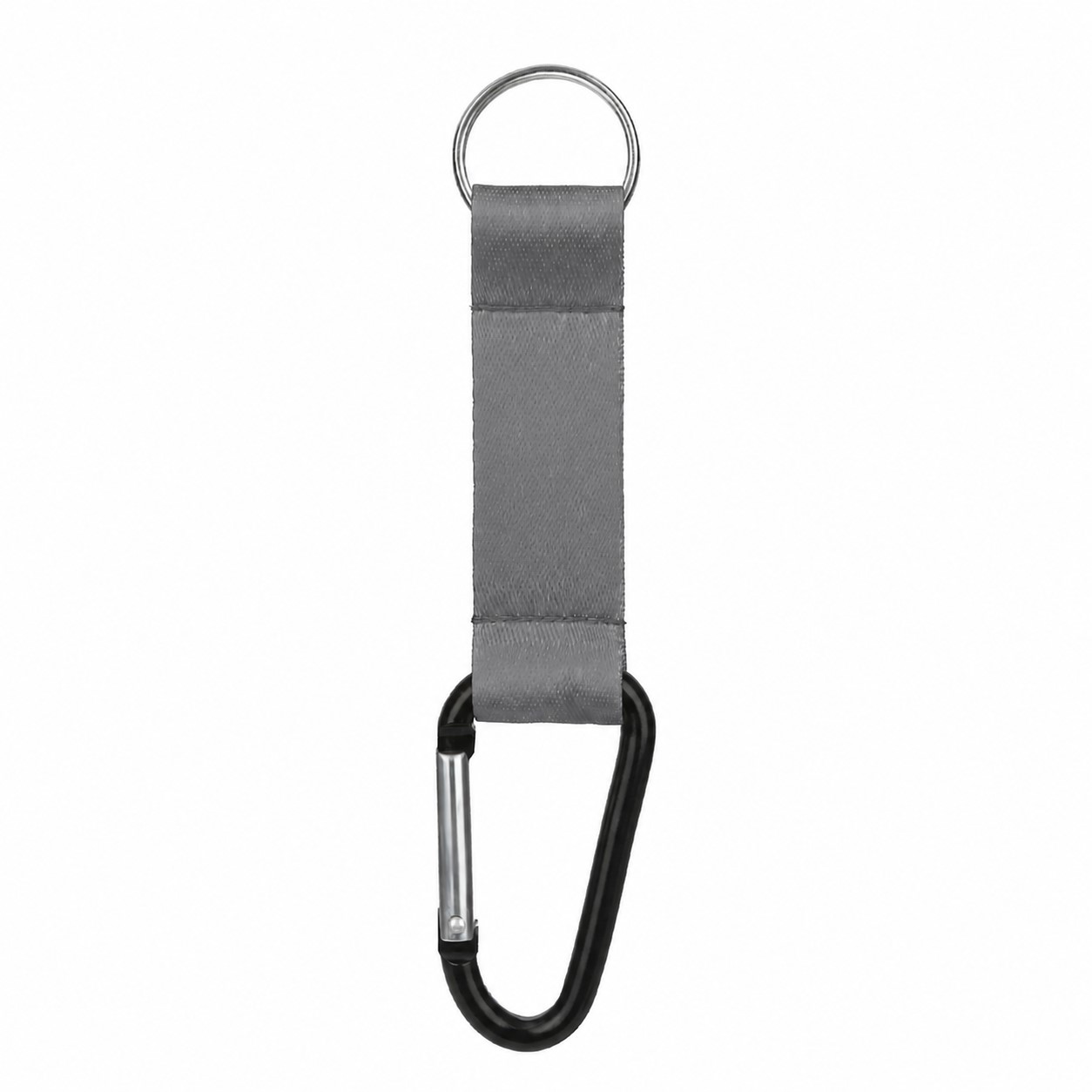 Pocket Lanyard Carabiner Keyring Strap — Gray