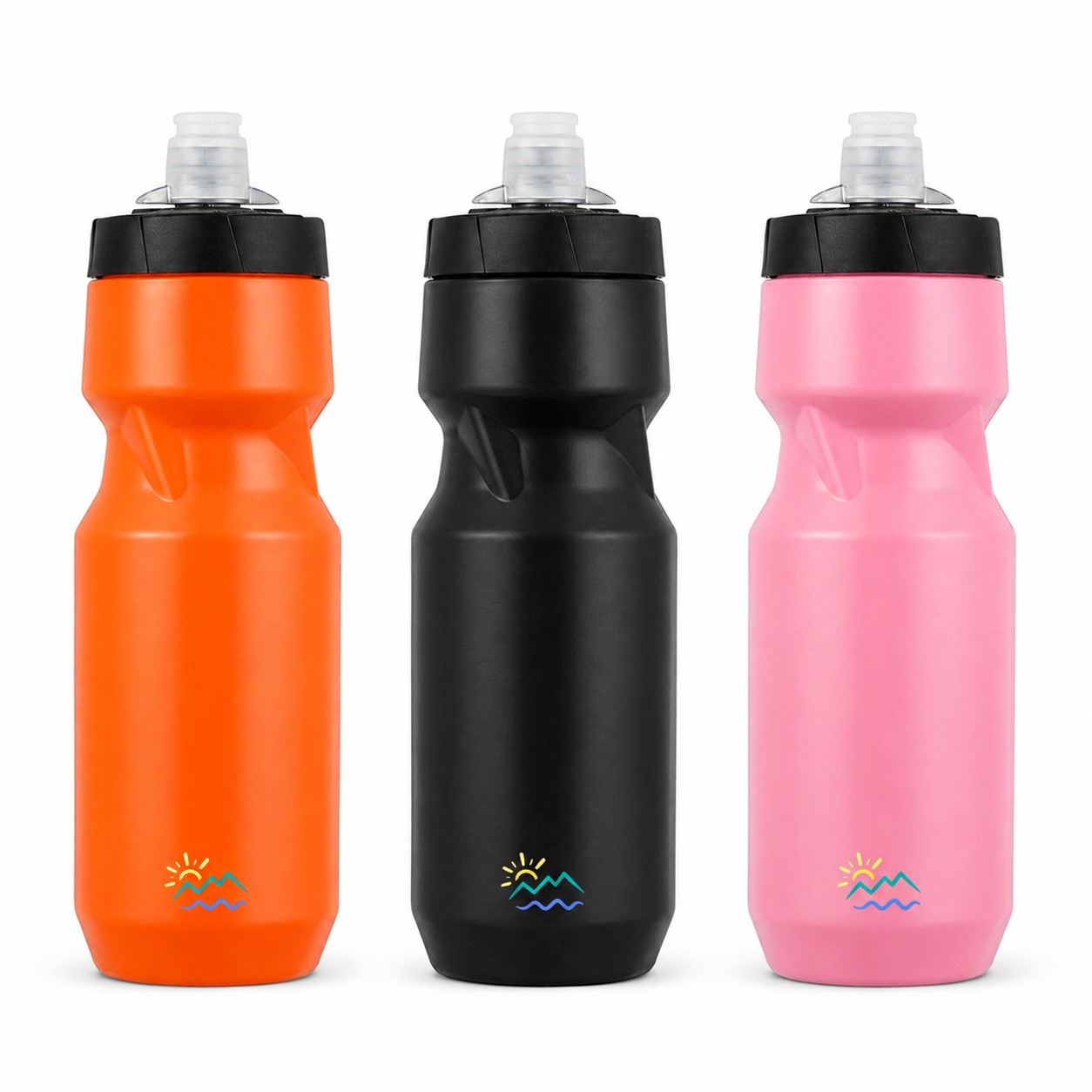 Contoured Stainless Steel Sports Water Bottle